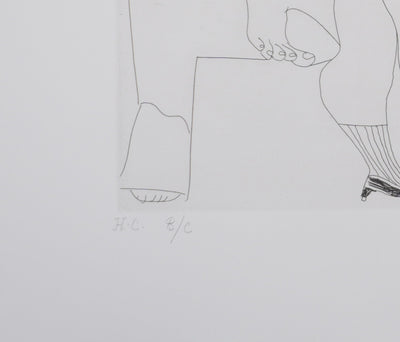Pablo PICASSO : Les 156, Maison close, Degas avec son album…, Gravure originale signée