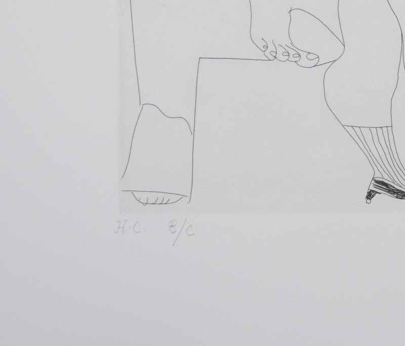 Pablo PICASSO : Les 156, Maison close, Degas avec son album…, Gravure originale signée