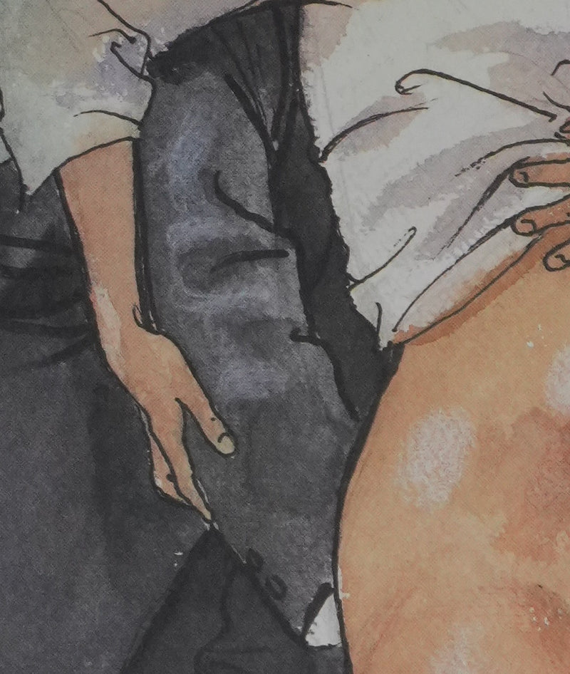 Milo MANARA : Moment de pulsion, Lithographie originale signée