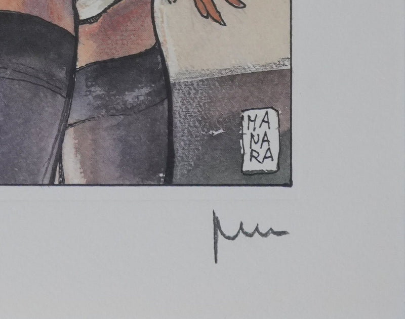 Milo MANARA : La fessée, Lithographie originale signée