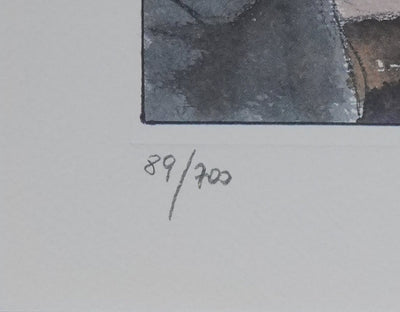 Milo MANARA : La fessée, Lithographie originale signée