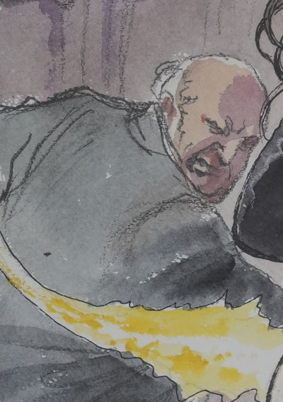 Milo MANARA : La fessée, Lithographie originale signée