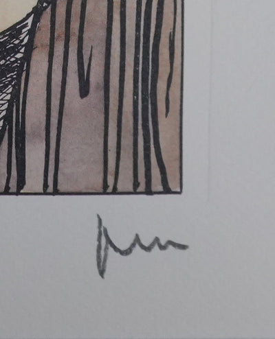 Milo MANARA : Jeu de jupons, Lithographie originale signée