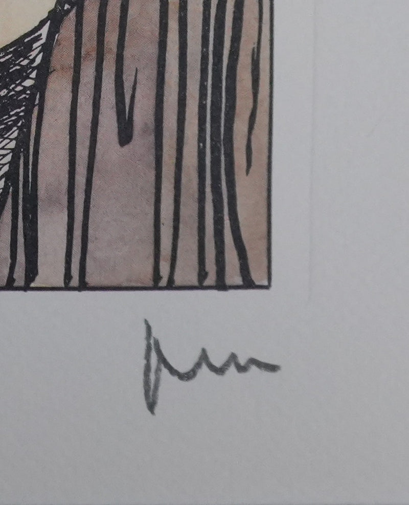 Milo MANARA : Jeu de jupons, Lithographie originale signée