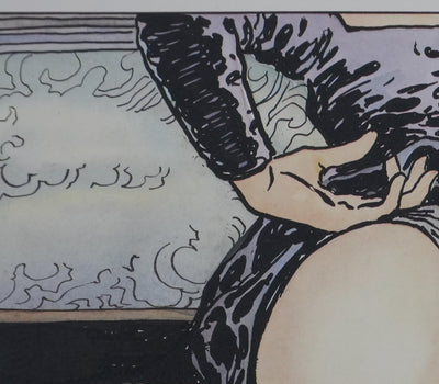 Milo MANARA : Jeu de jupons, Lithographie originale signée