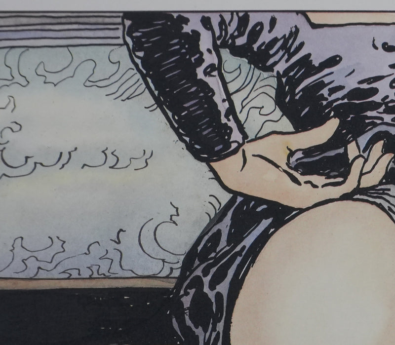 Milo MANARA : Jeu de jupons, Lithographie originale signée
