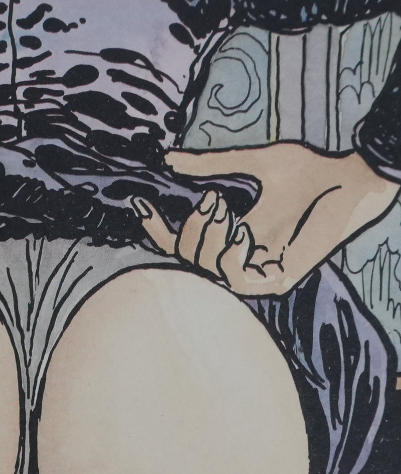 Milo MANARA : Jeu de jupons, Lithographie originale signée