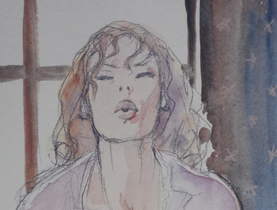 Milo MANARA : Intimité féminine, Lithographie originale signée
