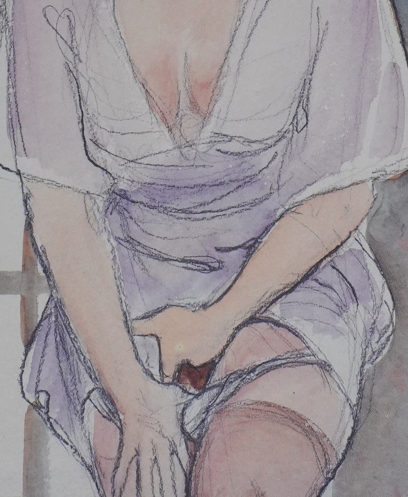 Milo MANARA : Intimité féminine, Lithographie originale signée