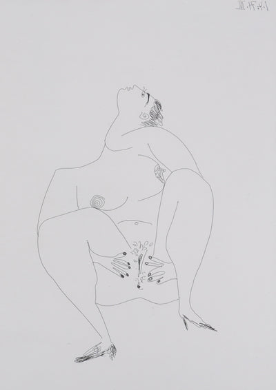 Pablo PICASSO : Les 156, Degas, les mains dans les poches, et deux filles, Gravure originale signée