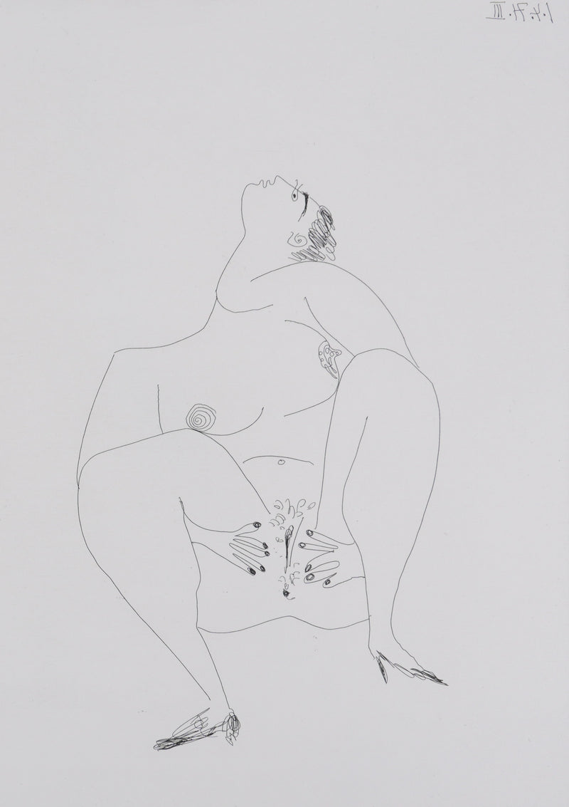 Pablo PICASSO : Les 156, Degas, les mains dans les poches, et deux filles, Gravure originale signée