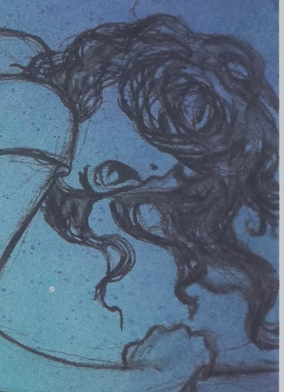Milo MANARA : Etreinte étoilé, Lithographie originale signée