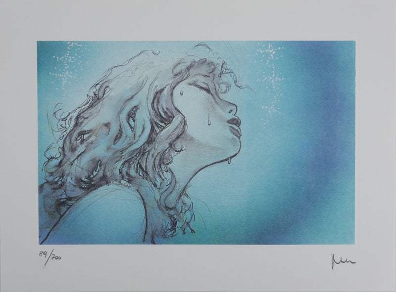 Milo MANARA : Les larmes du plaisir, Lithographie originale signée