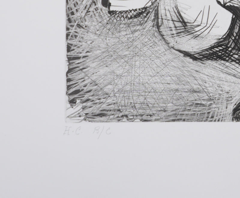 Pablo PICASSO : Les 156, Filles entre elles, La sous-maîtresse, Gravure originale signée (Copie)