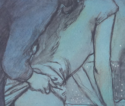 Milo MANARA : Moment intime sous les étoiles, Lithographie originale signée