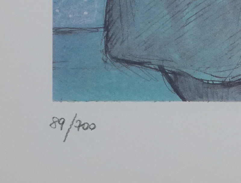 Milo MANARA : La terrasse, Lithographie originale signée