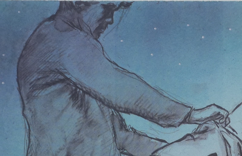 Milo MANARA : La terrasse, Lithographie originale signée