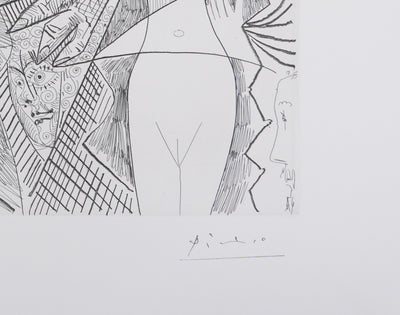 Pablo PICASSO : Les 156, Degas visionnaire, Fille écoutant…, Gravure originale signée
