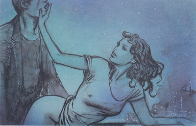 Milo MANARA : Moment d'intimité, Lithographie originale signée