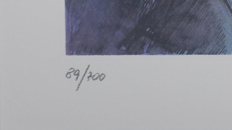 Milo MANARA : Frisson nocturne, Lithographie originale signée