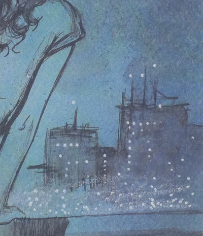 Milo MANARA : Frisson nocturne, Lithographie originale signée