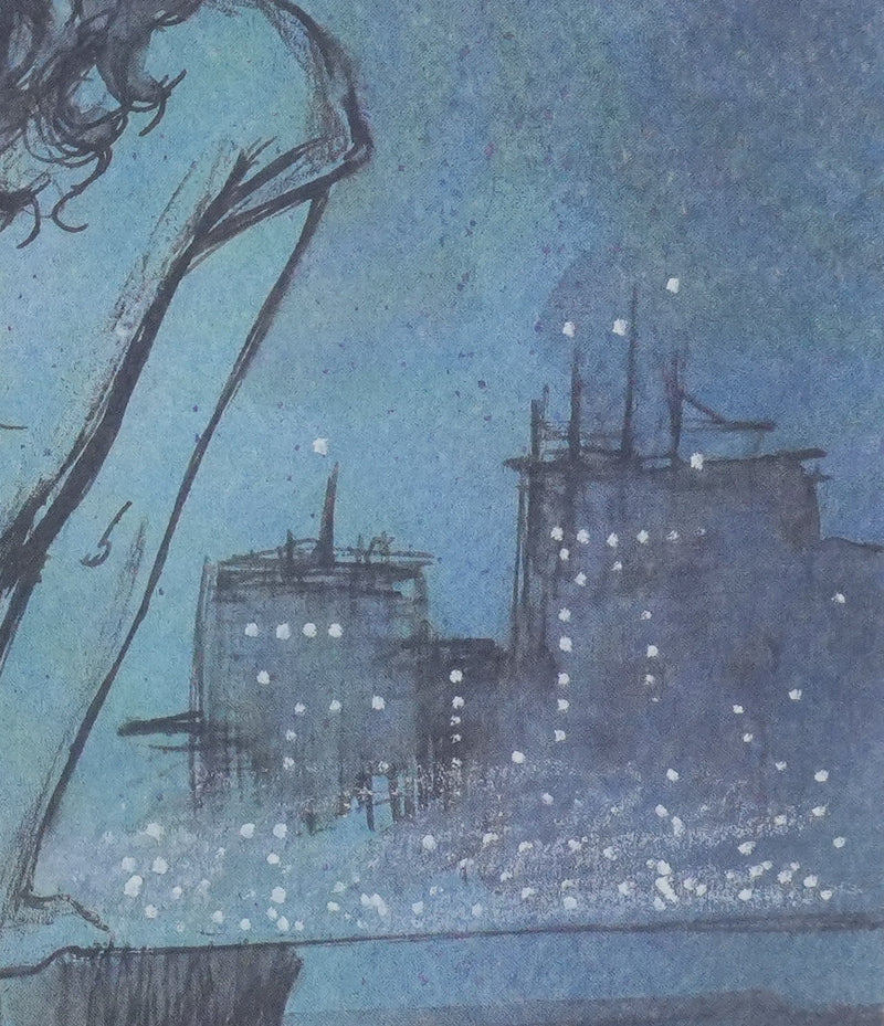 Milo MANARA : Frisson nocturne, Lithographie originale signée