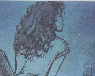 Milo MANARA : Frisson nocturne, Lithographie originale signée
