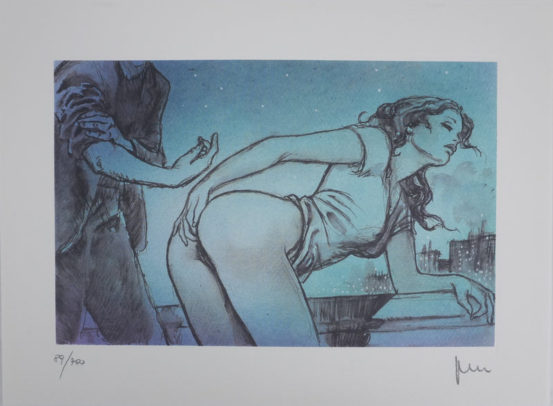 Milo MANARA : Intimité féminine, Lithographie originale signée