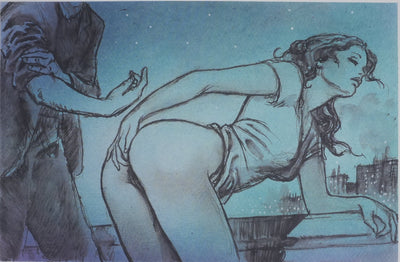 Milo MANARA : Intimité féminine, Lithographie originale signée