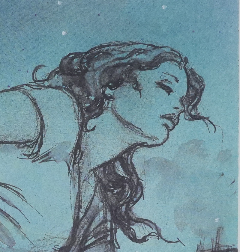 Milo MANARA : Intimité féminine, Lithographie originale signée
