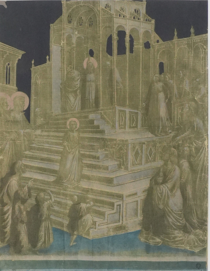 Taddeo GADDI : Présentation de la Vierge au temple, Lithographie