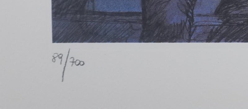 Milo MANARA : Passion nocturne, Lithographie originale signée
