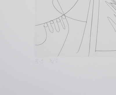 Pablo PICASSO : Les 156, La Maison Tellier. L’arrivée des clients, Gravure originale signée