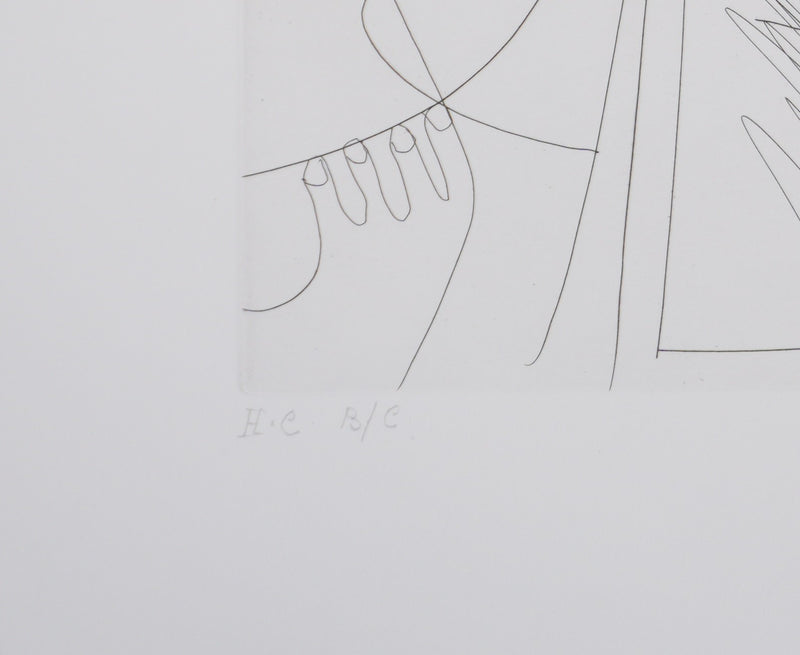 Pablo PICASSO : Les 156, La Maison Tellier. L’arrivée des clients, Gravure originale signée