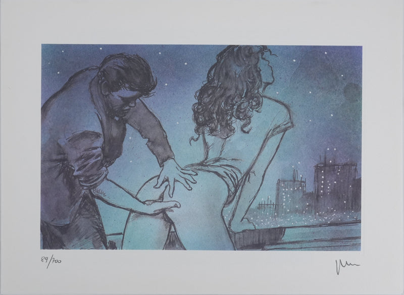 Milo MANARA : Intimité sous les étoiles, Lithographie originale signée