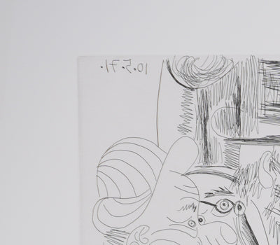 Pablo PICASSO : Les 156, La Maison Tellier. L’arrivée des clients, Gravure originale signée