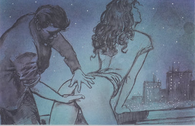 Milo MANARA : Intimité sous les étoiles, Lithographie originale signée