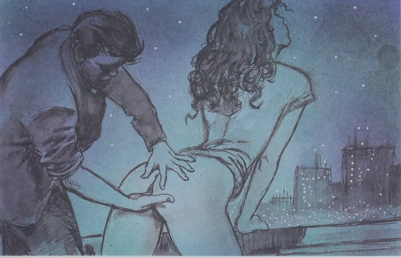 Milo MANARA : Intimité sous les étoiles, Lithographie originale signée