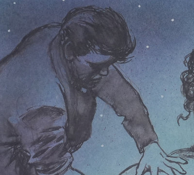 Milo MANARA : Intimité sous les étoiles, Lithographie originale signée