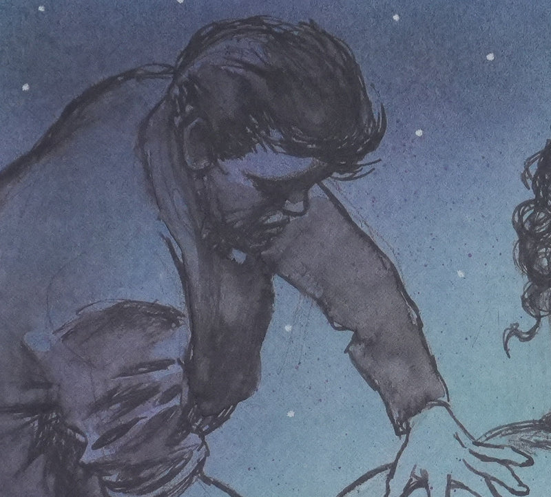 Milo MANARA : Intimité sous les étoiles, Lithographie originale signée