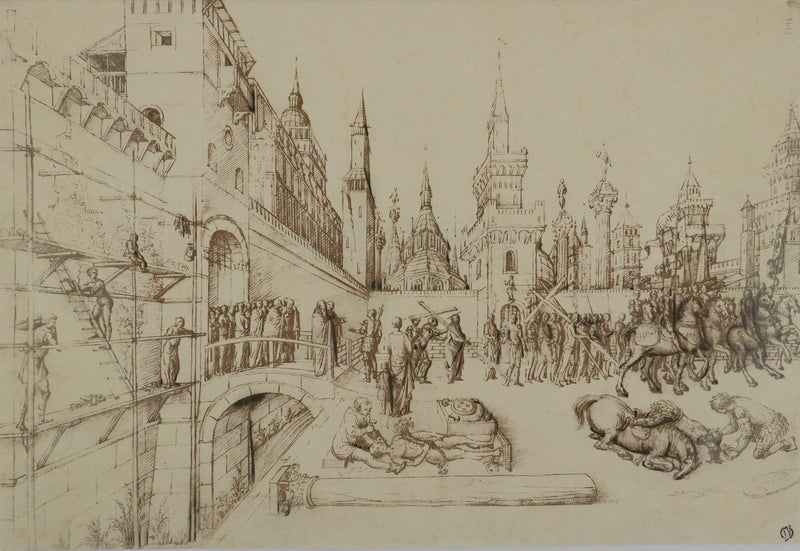 Jacopo BELLINI : Portement de la Croix, Lithographie