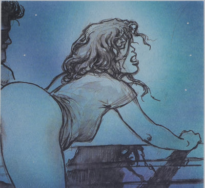 Milo MANARA : Moment passionnel, Lithographie originale signée