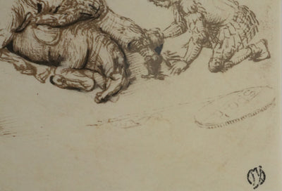 Jacopo BELLINI : Portement de la Croix, Lithographie