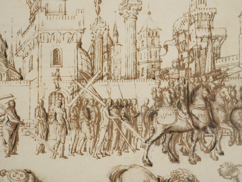 Jacopo BELLINI : Portement de la Croix, Lithographie