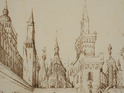 Jacopo BELLINI : Portement de la Croix, Lithographie