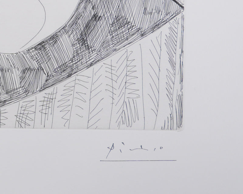 Pablo PICASSO : Les 156, Maison close, bavardages…, Gravure originale signée