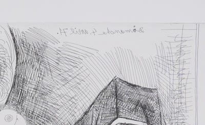 Pablo PICASSO : Les 156, Maison close, bavardages…, Gravure originale signée