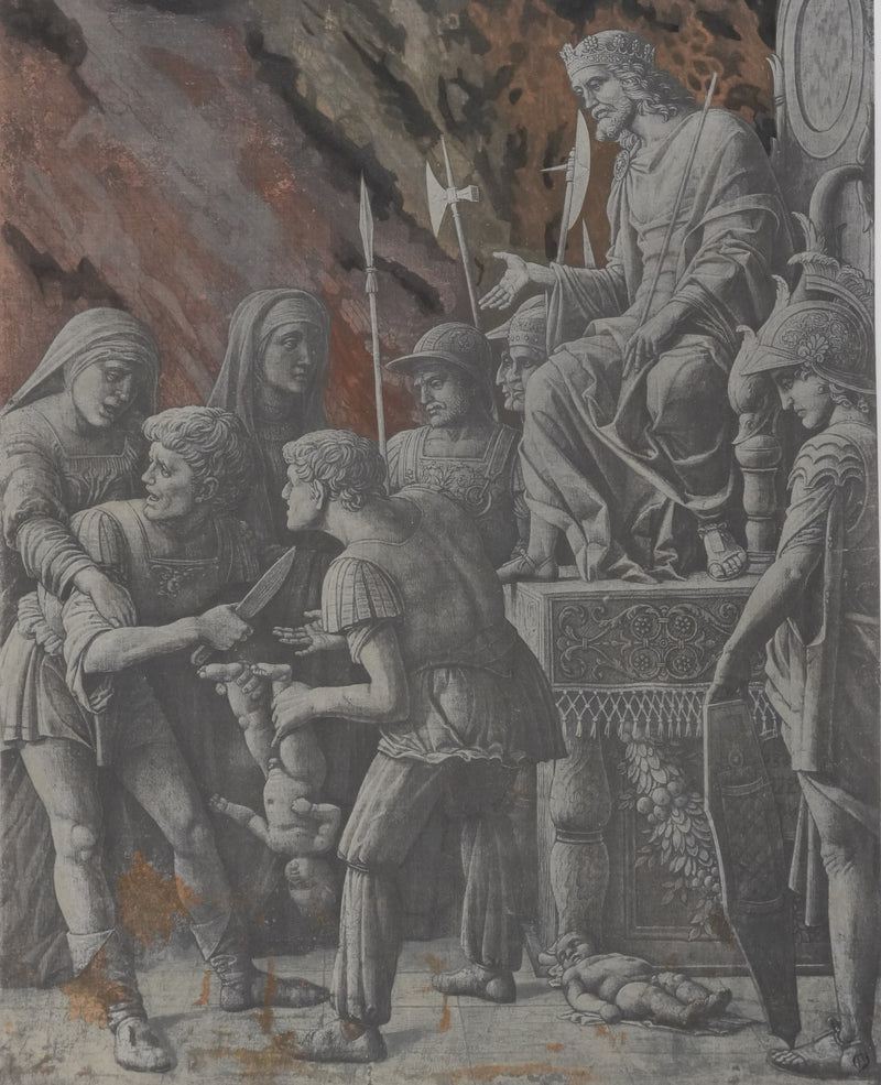 Andrea MANTEGNA : Le jugement de Salomon, Lithographie