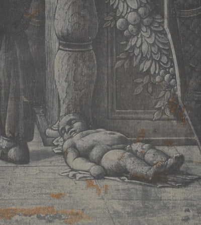 Andrea MANTEGNA : Le jugement de Salomon, Lithographie