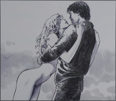 Milo MANARA : L'amour naissant, Lithographie originale signée